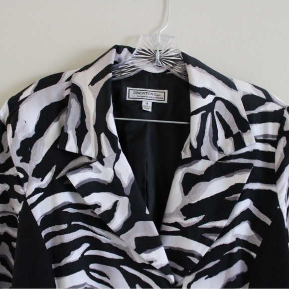 Simonton Says Zebra Print Jacket - Picture 2 of 7